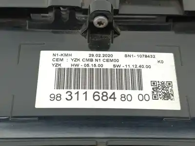 Second-hand car spare part dashboard for citroen jumpy furgón (v_) 2.0 bluehdi 120 oem iam references 9831168480  