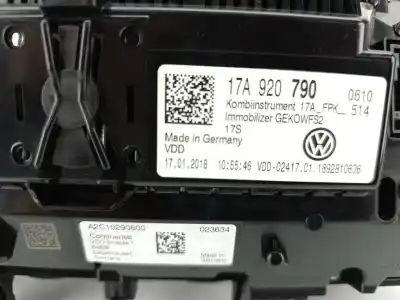 Second-hand car spare part dashboard for volkswagen t-roc (a11, d11) 1.5 tsi oem iam references 17a920790  