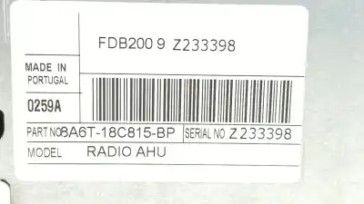 Gebrauchtes Autoersatzteil audiosystem / radio-cd zum ford fiesta vi (cb1, ccn) 1.6 tdci oem-iam-referenzen 8a6t18c815bp  
