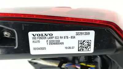 Second-hand car spare part right tailgate light for volvo v60 ii (225) b4 mild-hybrid oem iam references 32291359  