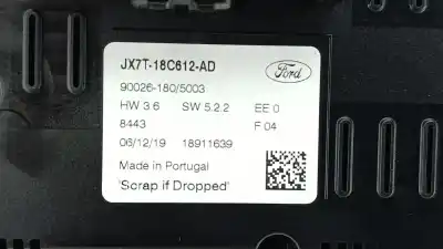 Автозапчастина б/у клімат-контроль для ford focus iv (hn) 1.0 ecoboost посилання на oem iam jx7t18c612ad  