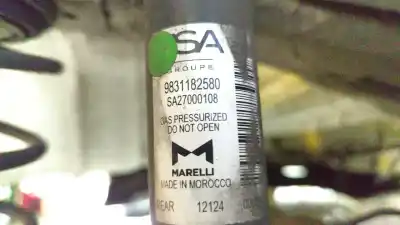 Автозапчастина б/у комплект задніх амортизаторов для peugeot 208 ii (ub_, up_, uw_, uj_) 1.2 puretech 75 посилання на oem iam 9831182580  