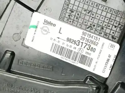 Second-hand car spare part left tailgate light for opel corsa f 1.2 (68) oem iam references 9829317380  