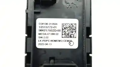Автозапчастина б/у передні вікний вмикач для peugeot 2008 ii (ud_, us_, uy_, uk_) 1.5 bluehdi 110 (udyhsk) посилання на oem iam 96788281zd  