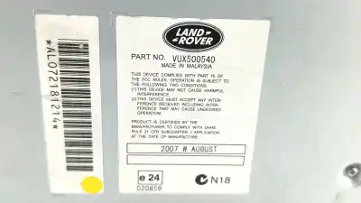 Second-hand car spare part audio system / radio cd for land rover range rover sport i (l320) 3.6 d 4x4 oem iam references vux500540  