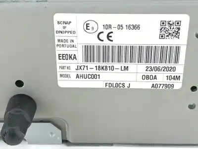 Second-hand car spare part gps navigation system for ford kuga iii (dfk) 2.0 ecoblue mhev oem iam references jx7118k810lm  