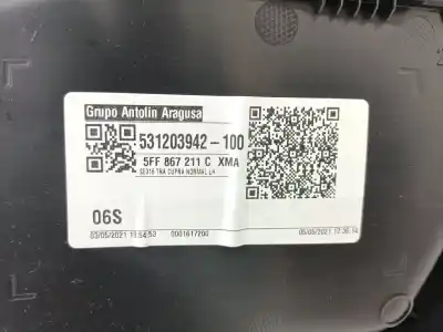 Автозапчасти б/у обивка задней левой двери за cupra formentor (km7) 1.5 tsi ссылки oem iam 5ff867211cxma  