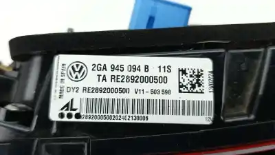 Автозапчасти б/у внутренний правый задний фонарь за volkswagen t-roc (a11, d11) 1.0 tsi ссылки oem iam 2ga945094b  