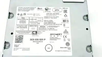 Автозапчасти б/у аудиосистема / радио cd за volkswagen t-roc (a11, d11) 1.0 tsi ссылки oem iam 3g5035820p  