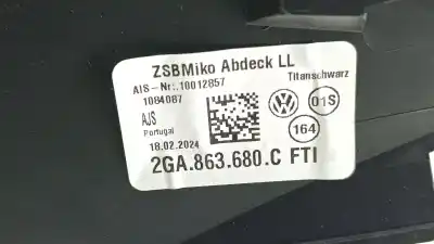 Автозапчасти б/у центральная консоль за volkswagen t-roc (a11, d11) 1.0 tsi ссылки oem iam 2ga863681b  