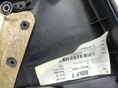 Автозапчасти б/у обивка задней правой двери за volkswagen golf vii variant (ba5, bv5) 1.6 tdi ссылки oem iam 5g6867212  