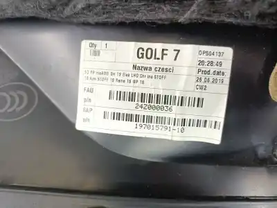 Автозапчасти б/у обивка передней правой двери за volkswagen golf vii variant (ba5, bv5) 1.6 tdi ссылки oem iam 5g4867012  