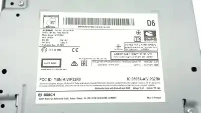 Автозапчасти б/у аудиосистема / радио cd за nissan qashqai ii suv (j11, j11_) 1.3 dig-t ссылки oem iam 7503751315  