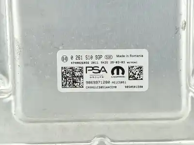 Second-hand car spare part ecu engine control for citroen c4 x (bd_, be_, bf_) e-c4 x (bfzkxc) oem iam references 9869971280  
