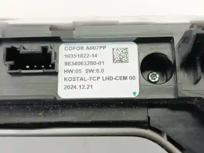 Second-hand car spare part multifunction switch for citroen c4 x (bd_, be_, bf_) e-c4 x (bfzkxc) oem iam references 9834063280  