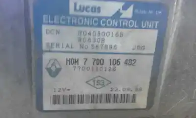 Peça sobressalente para automóvel em segunda mão centralina de motor uce por renault trafic (desde 5.89) t 1100 referências oem iam h0m 7700106482 r04080016b 7700110128