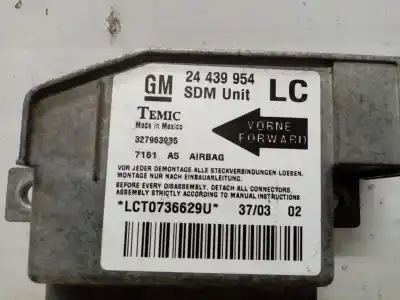 Автозапчасти б/у блок управления подушками безопасности за opel corsa 3 c 1.3 cdti 70ch manual ссылки oem iam 24439954  