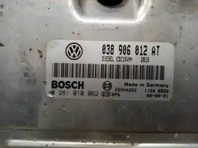 Second-hand car spare part ecu engine control for seat toledo (1m2) 1.9 tdi oem iam references 038906012at  0281010062