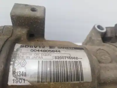 Pezzo di ricambio per auto di seconda mano compressore aria condizionata per renault clio ii fase ii (b/cb0) 1.5 dci diesel 64 cv / 47 kw riferimenti oem iam  8200716562 0044805844