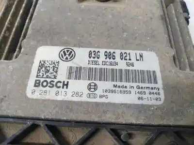 Second-hand car spare part ecu engine control for seat toledo (5p2) sport oem iam references  03g906021ln 0281013282