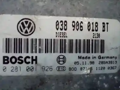Автозапчастина б/у ебу контролер двигуна для audi a3 (8l) 1.9 tdi ambiente посилання на oem iam  0281001926 038906018bt