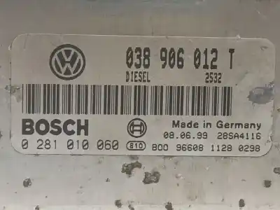Автозапчасти б/у блок управления двигателем за seat toledo (1m2) stella ссылки oem iam 038906012t  0281010060