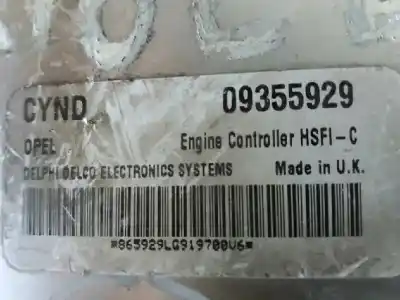 Piesă de schimb auto la mâna a doua unitate de control motor ecu pentru opel astra g berlina comfort referințe oem iam 09355929
