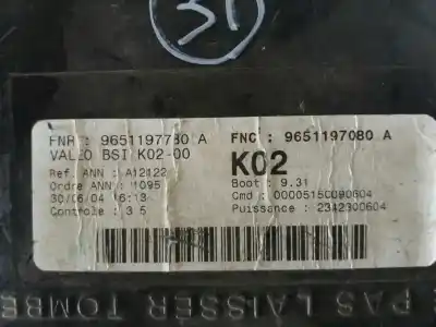 Автозапчасти б/у блок реле/предохранителей за PEUGEOT 307 (S1) 2.0 HDi CAT ссылки OEM IAM 9651197080A  9651197780A