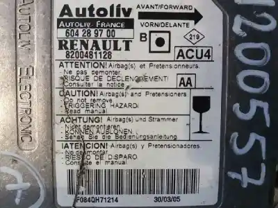 Recambio de automóvil de segunda mano de centralita airbag para renault megane ii berlina 3p confort dynamique referencias oem iam 604289700  8200481128