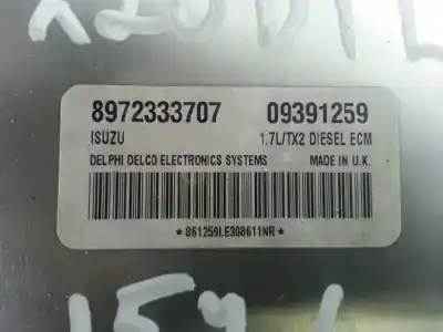 Piesă de schimb auto la mâna a doua unitate de control motor ecu pentru opel astra g berlina comfort referințe oem iam 09391259