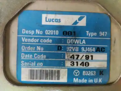 Second-hand car spare part ecu engine control for ford transit bus 1995 2.5 tde cat oem iam references d92vb9j464ac 80263k 