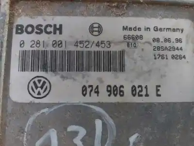 Автозапчасти б/у блок управления двигателем за volkswagen lt caja cerrada / combi (mod. 1997) lt 35 caja cerrada ссылки oem iam 074906021e  0281001452/453 Автозапчасти б/у блок управления двигателем за volkswagen lt caja cerrada / combi (mod. 1997) lt 35 caja cerrada ссылки oem iam 074906021e  0281001452/453