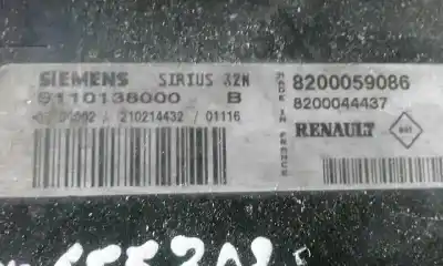 Автозапчастина б/у ебу контролер двигуна для renault clio ii fase i (b/cbo) 1.2 посилання на oem iam 8200059086  s110138000
