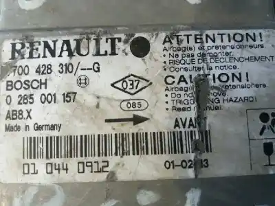 Автозапчастина б/у блок управління подушками безпеки для renault clio ii fase i (b/cbo) 1.2 посилання на oem iam 0285001157  7700428310