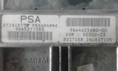 Peça sobressalente para automóvel em segunda mão centralina de motor uce por peugeot 206 berlina e-music referências oem iam 9644625680