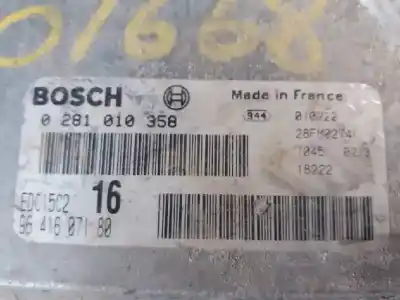 Second-hand car spare part ecu engine control for citroen xsara picasso 2.0 hdi cat (rhy / dw10td) oem iam references 0281010358  9641607180