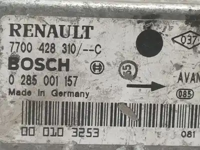 Second-hand car spare part airbag control unit for renault clio ii fase i (b/cbo) 1.2 oem iam references 0285001157  700428310