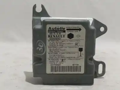 Second-hand car spare part airbag control unit for renault kangoo (f/kc0) 1.9 diesel 64 cv / 47 kw oem iam references 550751800