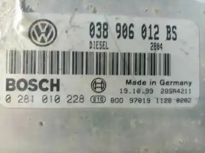 Автозапчасти б/у блок управления двигателем за seat leon (1m1) 1.6 16 v ссылки oem iam 0281010228  038906012bs