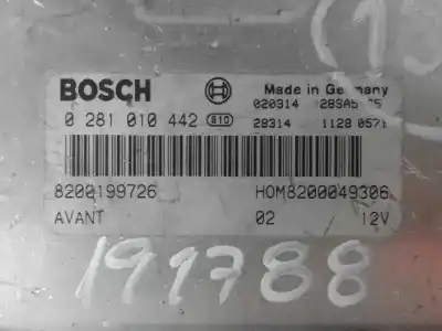 Second-hand car spare part ecu engine control for renault scénic i monospace (ja0/1_, fa0_) 1.9 dti (ja1u) oem iam references 0281010442  8200049306
