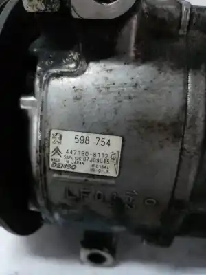 Peça sobressalente para automóvel em segunda mão compressor de ar condicionado a/a a/c por peugeot 308 i (4a_, 4c_) 1.6 16v referências oem iam 9676862380  447190-8112