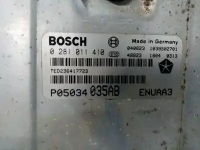 Second-hand car spare part ecu engine control for chrysler pt cruiser (pt) 2.2 crd classic oem iam references 0281011410  p05034035ab