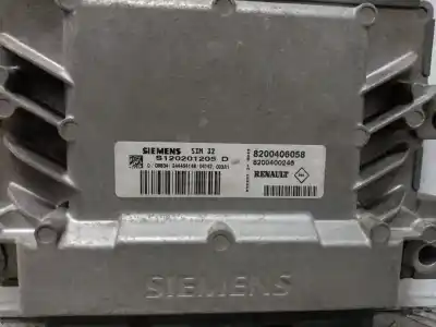 Автозапчастина б/у ебу контролер двигуна для renault clio ii fase ii (b/cb0) 1.2 16v посилання на oem iam 8200406058 s120201205d 8200400246