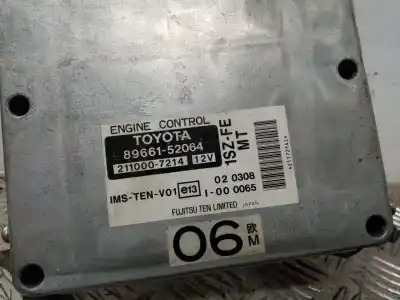 Автозапчастина б/у ебу контролер двигуна для toyota yaris (ncp1/nlp1/scp1) 1.0 cat посилання на oem iam 8966152064  2110007214