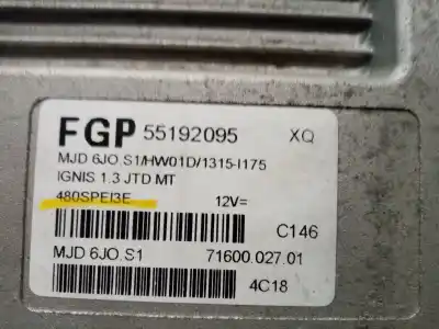 Second-hand car spare part ecu engine control for suzuki ignis rm (mh) * oem iam references 55192095  480spe13e