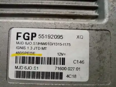 Second-hand car spare part ecu engine control for suzuki ignis rm (mh) * oem iam references 55192095  480spe13e