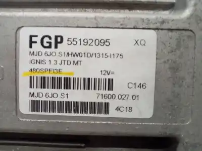 Second-hand car spare part ecu engine control for suzuki ignis rm (mh) * oem iam references 55192095 3886086g0 480spei3e