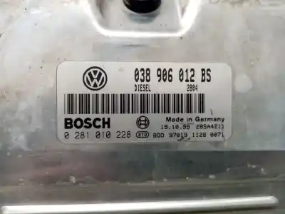 Автозапчастина б/у ебу контролер двигуна для seat toledo (1m2) 1.9 tdi посилання на oem iam 038906012bs  