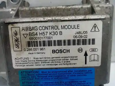 Автозапчастина б/у блок управління подушками безпеки для mazda 3 (bk) 1.6 di turbo посилання на oem iam 6b0010177001 bs4h57k30b 0285001961