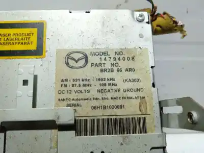 Автозапчастина б/у аудіо система / радіо cd для mazda 3 (bk) 1.6 di turbo посилання на oem iam 14794008 06h1b1020881 br2b66ar0